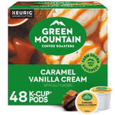 Green Mountain Coffee Roasters front box showing flavor and 48 count benefit