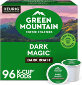 Green Mountain frontal del paquete Dark Magic mostrando cantidad 96 y beneficio conveniencia