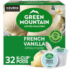 Green Mountain Coffee Roasters front packaging showing 32-count and flavor