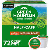 Green Mountain Coffee Roasters front packaging showing 72-count convenience and clear labeling