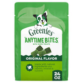 Greenies bag front showing Anytime Bites and snack benefit