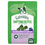 Greenies paquete frontal arándano mostrando diseño y conveniencia