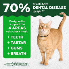 Greenies detalle de textura crujiente que ayuda a limpiar dientes