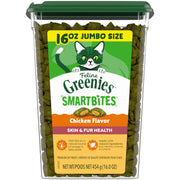 Greenies envase frontal mostrando la marca y beneficio piel y pelaje