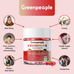 GREENPEOPLE textura de gomita en primer plano resaltando frescura y masticabilidad