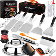 Grilliance front packaging with full 27pcs kit shown, ready for gifting