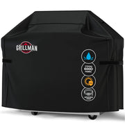 Grillman funda frontal 58" mostrando cobertura completa y protección