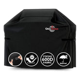 GrillTough front view on 58-inch grill showing full coverage and weather protection