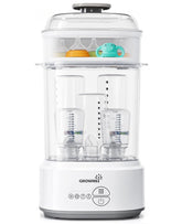 GROWNSY front view showing compact sterilizer saving counter space and time