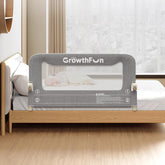 GrowthFun front view assembled rail showing full 47-inch protection and peace of mind