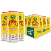 Guayaki Yerba Madre front packaging showing variety pack benefits