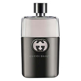 Gucci frasco frontal de Guilty 90 ml mostrando diseño elegante y reconocimiento de marca