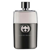 Gucci frasco frontal de Guilty 90 ml mostrando diseño elegante y reconocimiento de marca