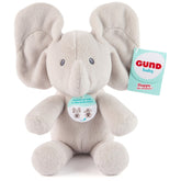 GUND Flappy elefante frontal mostrando cara acogedora y atractivo visual