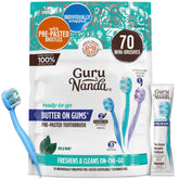 GuruNanda front packaging showing 70-count and travel convenience benefits