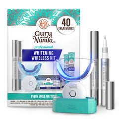 GuruNanda empaque frontal del kit mostrando contenido completo y beneficio práctico