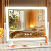 Gvnkvn vista frontal del espejo iluminado con luz uniforme para maquillaje