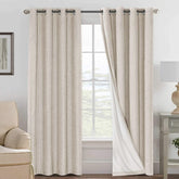 H.VERSAILTEX front view of 84in blackout panels showing full coverage benefit