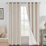 H.VERSAILTEX front view of 84in blackout panels showing full coverage benefit