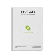 H2TAB front packaging showing 30-count container and branding benefits
