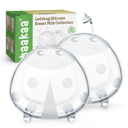 haakaa Ladybug front view showing shape and leak protection benefit