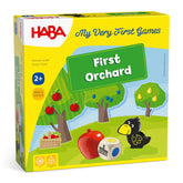HABA First Orchard front packaging showing playful artwork and benefits