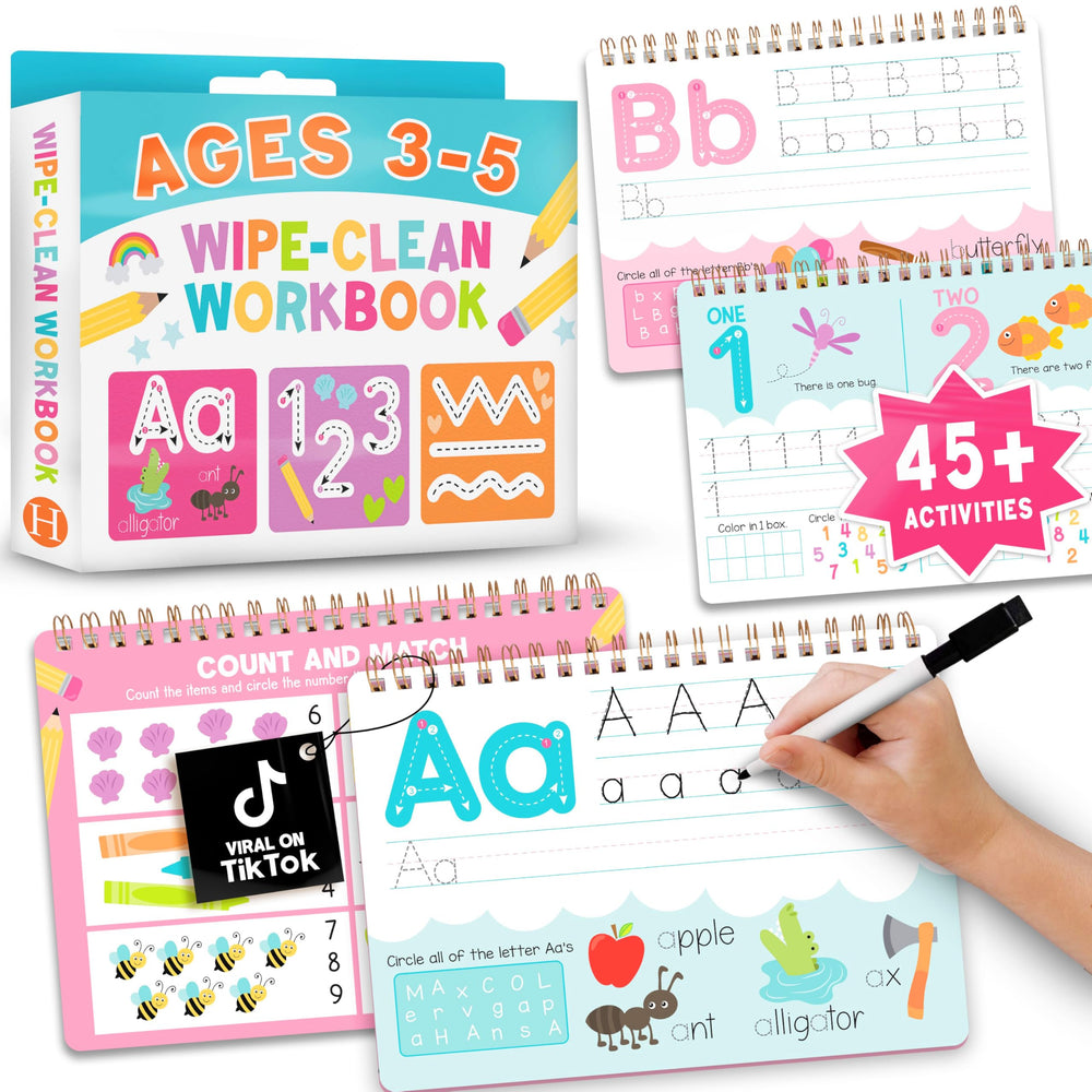 Hadley Designs portada del cuaderno ABC mostrando actividades reutilizables