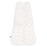 HALO front packaging showing floral vintage stripe and secure swaddle benefit