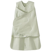 HALO sleepsack front view in sage showing secure swaddle fit and clean design