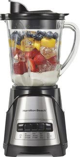 Hamilton Beach Power Elite vista frontal con diseño compacto y controles sencillos