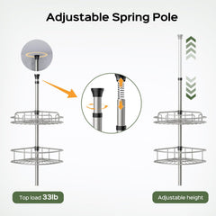 HAMITOR top cap and telescoping pole display stability and anti-slip benefit