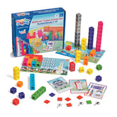 hand2mind paquete frontal Numberblocks mostrando todos los componentes para aprender