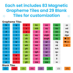 hand2mind magnetic tray with activity mat keeping tiles organized and visible