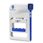 Handexer frontal del dinamómetro con diseño blanco y lectura clara