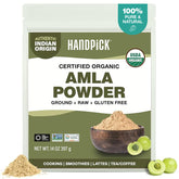 HANDPICK envase frontal del polvo de Amla, conserve la frescura