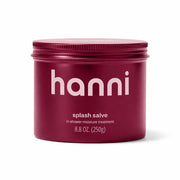 HANNI Splash Salve vista frontal, envase claro y práctico para ducha