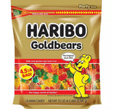 HARIBO bolsa frente mostrando etiqueta y cierre resellable, facilita compartir