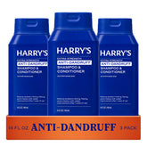 Harry's frente del envase 2 en 1 anticaspa mostrando diseño y beneficio práctico