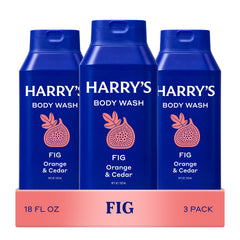 Harry's frasco frontal Fig mostrando diseño y volumen, práctico y elegante