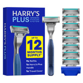 Harry's mango metálico frontal mostrando diseño premium y mejor control