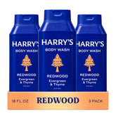 Harry's frontal pack de 3 botellas mostrando presentación práctica