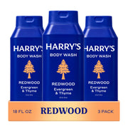 Harry's frontal pack de 3 botellas mostrando presentación práctica