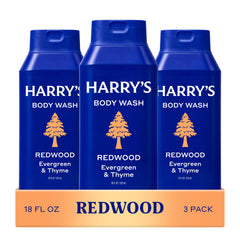 Harry's frontal pack de 3 botellas mostrando presentación práctica