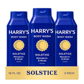Harry's envase frontal Solstice mostrando diseño y tamaño práctico