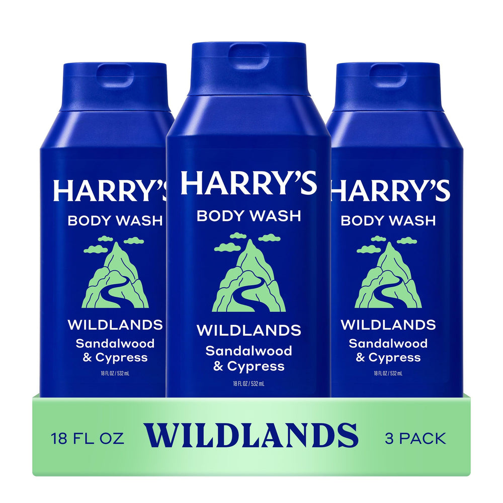 Harry's envase frontal del pack x3 mostrando diseño y tamaño práctico
