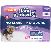Hartz front packaging showing 100 count and lavender scent for convenience
