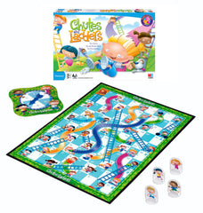 Hasbro Chutes and Ladders fichas de cartón, diseño fácil de manipular para manos pequeñas