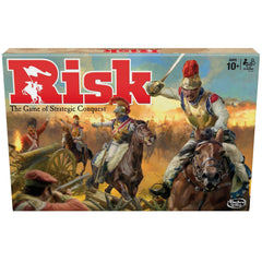 Hasbro Risk caja frontal mostrando el contenido y emoción del juego