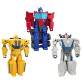 Hasbro packaging front view showing three flip-to-convert figures great for gifting