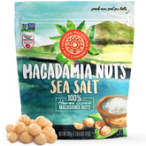 Hawaiian Macadamia Nut Company frente del paquete muestra tamaño y marca